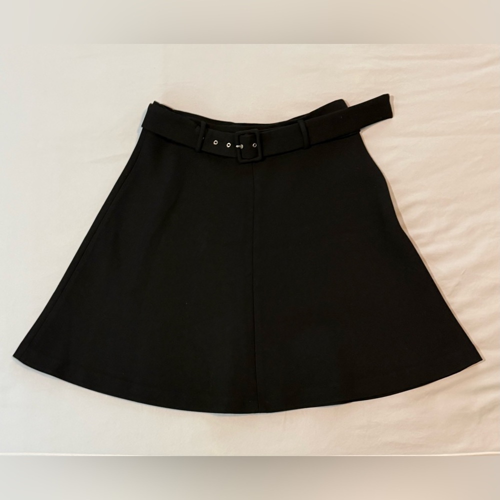 Zara Elegant Black A-Line Skirt- size M